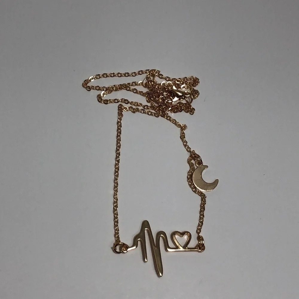 Heartbeat Moon Necklace